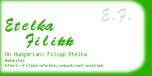 etelka filipp business card
